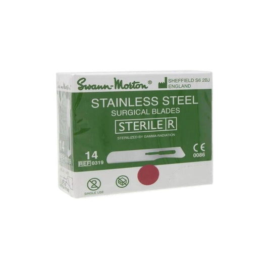 #14 Swann Morton Dermaplaning Blade | Stainless Steel - Box of 100