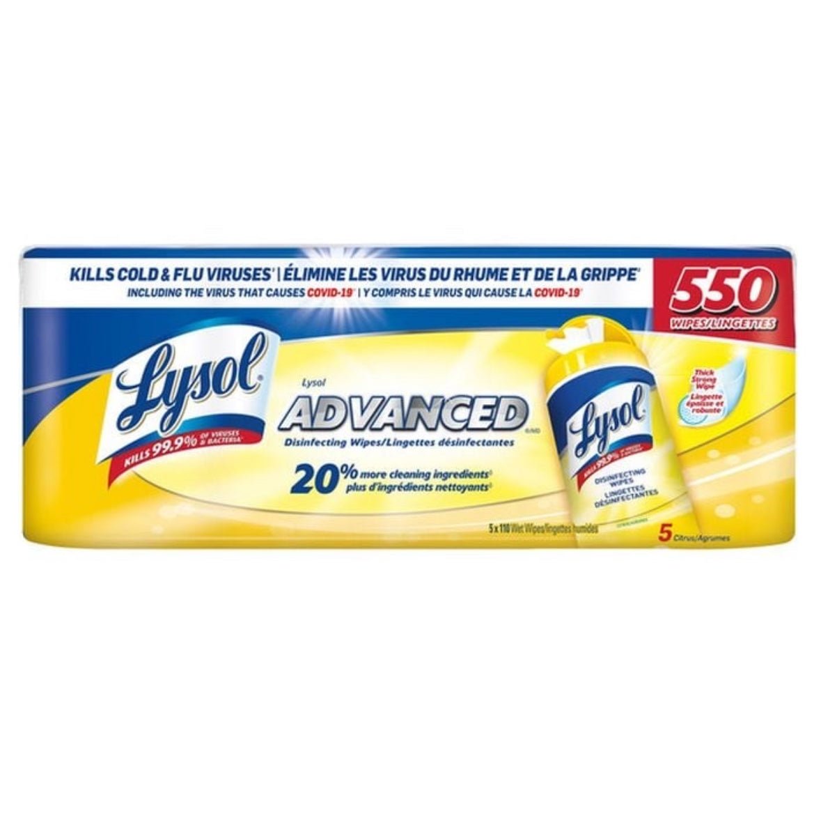 Clorox Disinfecting Wipes, Lemon Fresh, 6 x 75 Count Canada