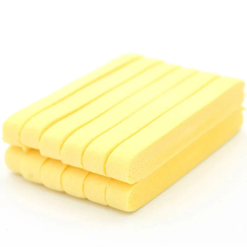 Disposable Facial Sponge, Compressed Cellulose Sponges Yellow, 12 pieces