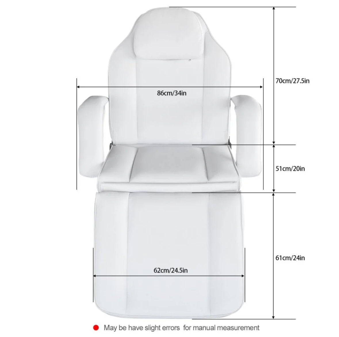 Premium Hydraulic Beauty Facial Spa Bed / Chair, White Canada