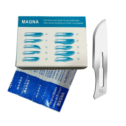 #10 Dermaplaning Blades, Premium Stainless Steel Blade, Sterile, Pack of 25 Canada