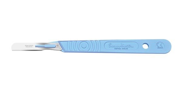 #14 Swann Morton Disposable Scalpels Dermaplaning Handle + Stainless Blade Sterile, Box of 10 Canada