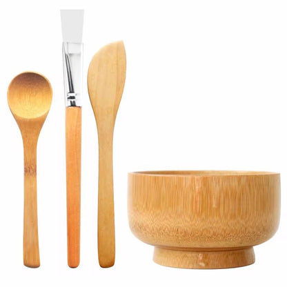 4 piece Bamboo Facial Bowl Set Canada