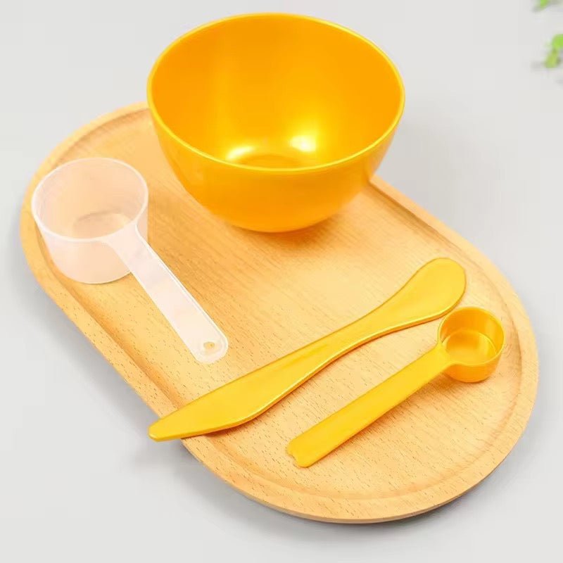 4 piece Facial Set - Mixing Bowl, Spatula, Small Scoop + Measuring Scoop Canada