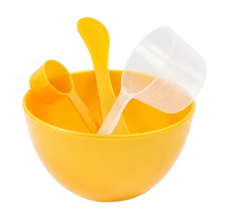 4 piece Facial Set - Mixing Bowl, Spatula, Small Scoop + Measuring Scoop Canada