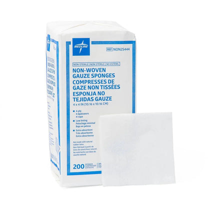 4 x 4 Gauze Facial Sponge Non-Woven, Non Sterile 4ply Canada