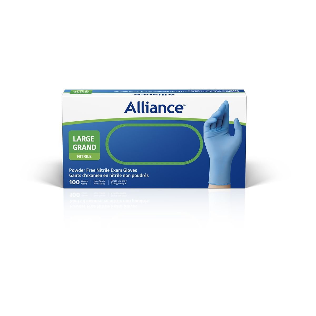 Alliance Disposable Nitrile Gloves, Medical Grade Exam Gloves, Large Canada