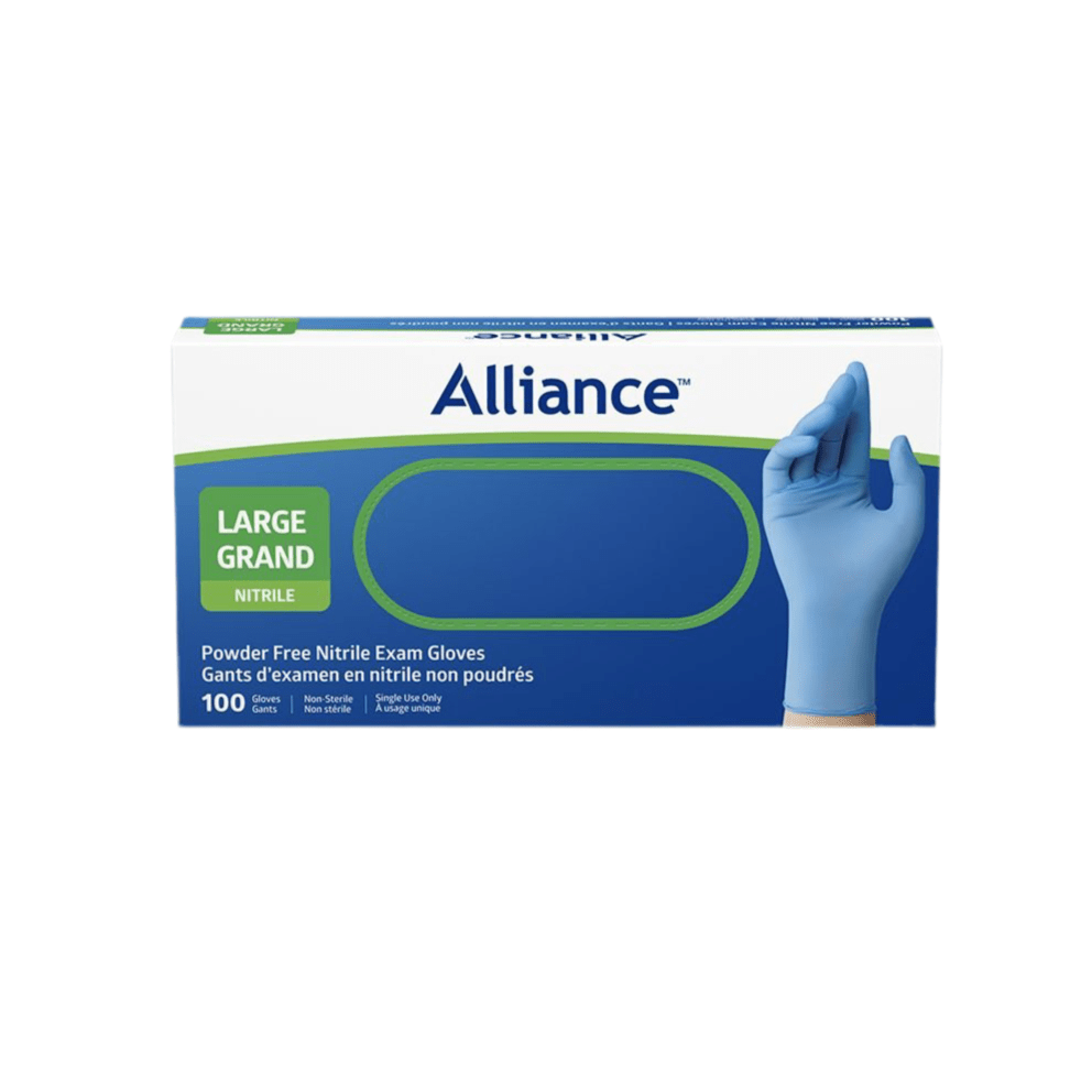 Alliance Disposable Nitrile Gloves, Medical Grade Exam Gloves, Large Canada