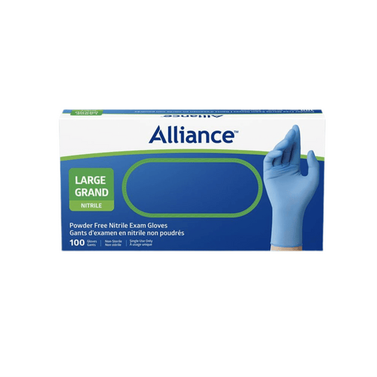 Alliance Disposable Nitrile Gloves, Medical Grade Exam Gloves, Large Canada