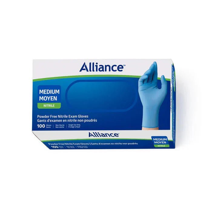 Alliance Disposable Nitrile Gloves, Medical Grade Exam Gloves, Medium Canada