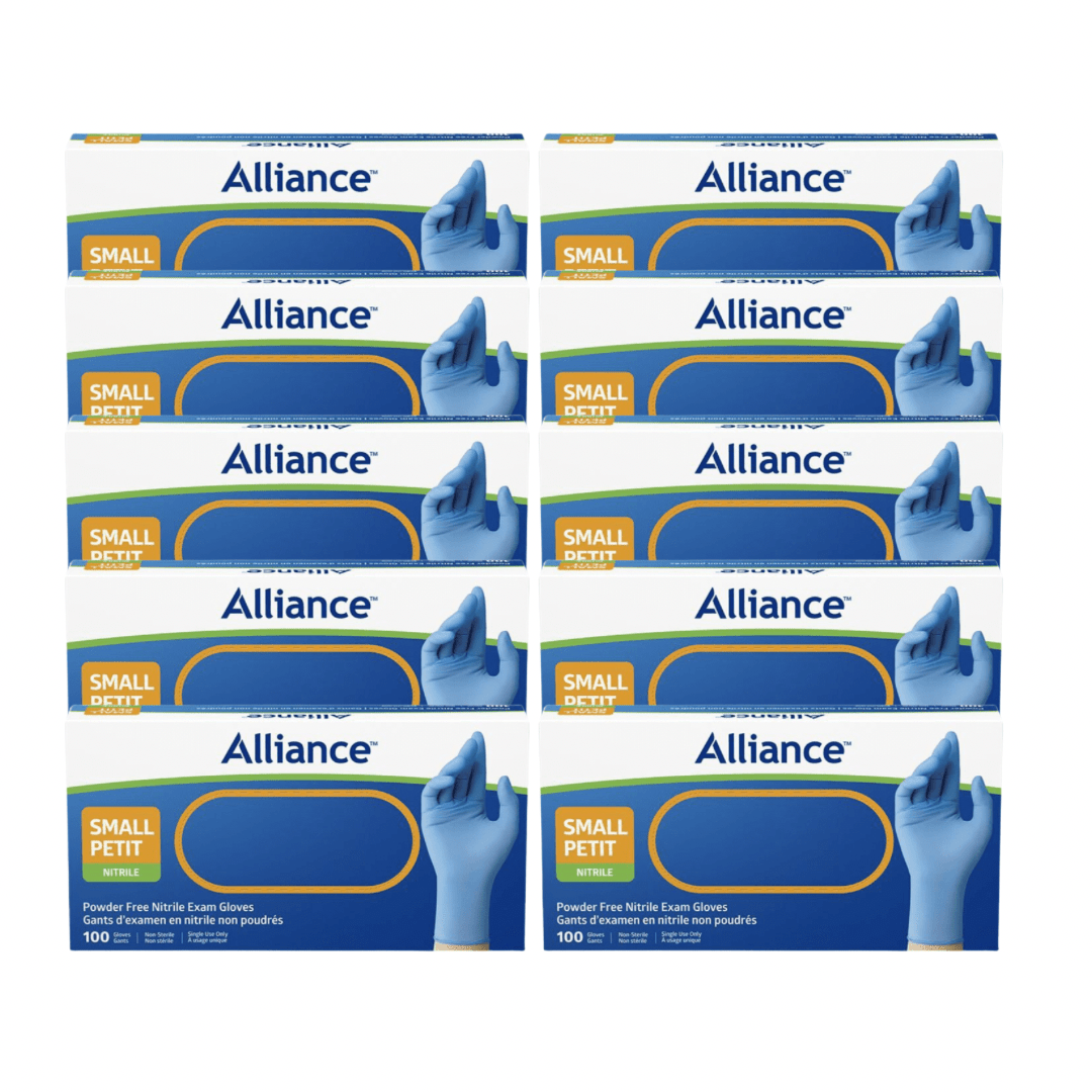 Alliance Disposable Nitrile Gloves, Medical Grade Exam Gloves, Small Canada
