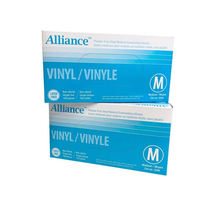 Alliance Disposable Vinyl Gloves, Medical Grade Exam Gloves, Medium Canada