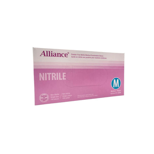 Alliance Medical Grade Nitrile Disposable Gloves Medium, Powder-Free Canada