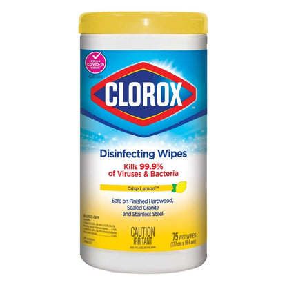 Clorox Disinfecting Wipes, Lemon Fresh, 6 x 75 Count Canada