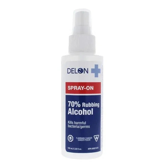 Delon 70% Isopropyl Alcohol, 100ml Spray Bottle Canada