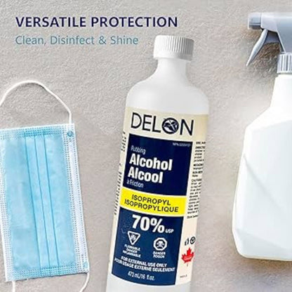 Delon 70% Isopropyl Alcohol, 473ml Canada