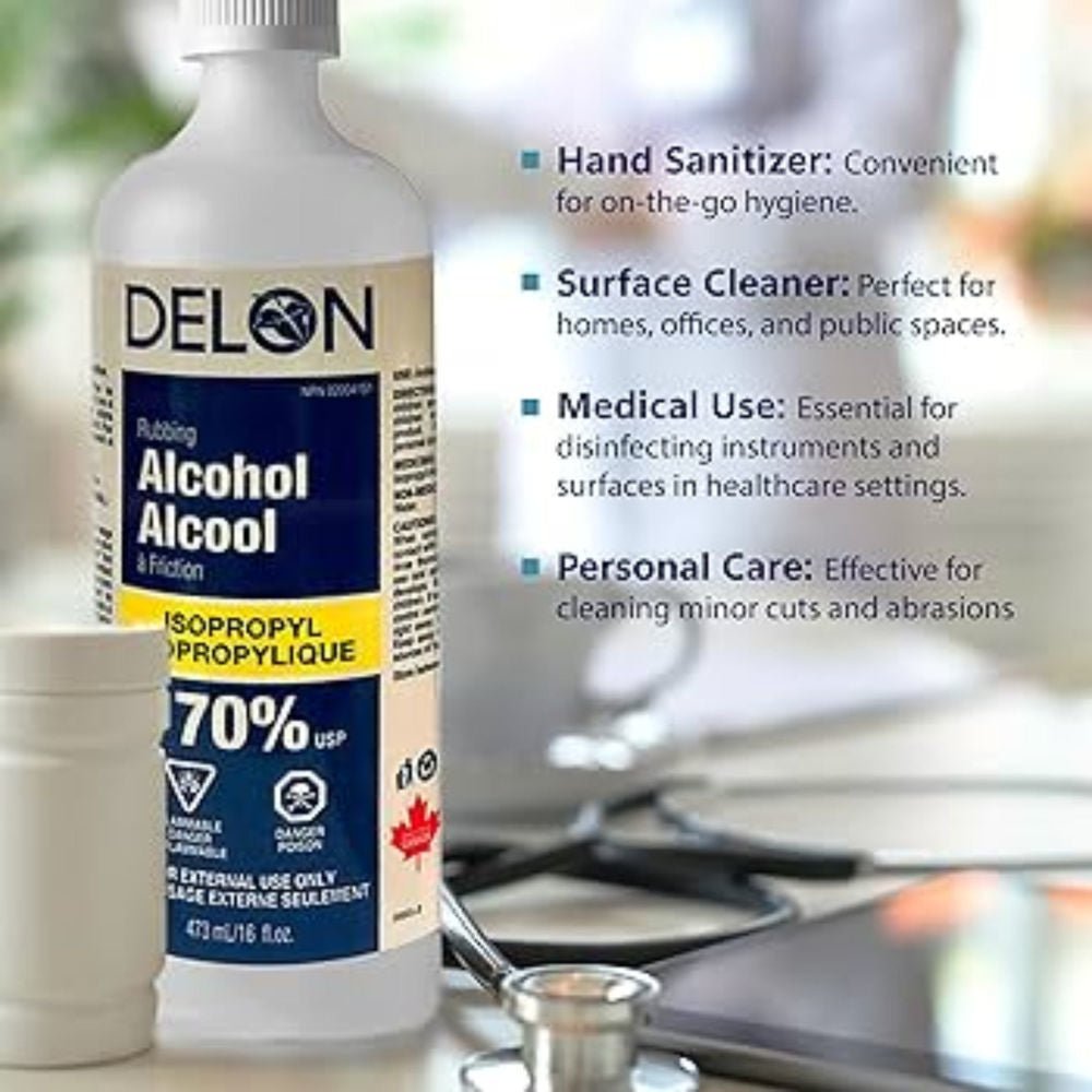 Delon 70% Isopropyl Alcohol, 473ml Canada