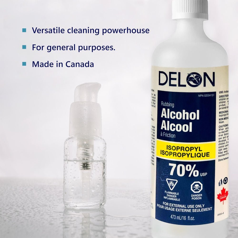 Delon 70% Isopropyl Alcohol, 473ml Canada