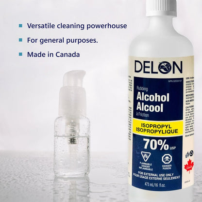 Delon 70% Isopropyl Alcohol, 473ml Canada