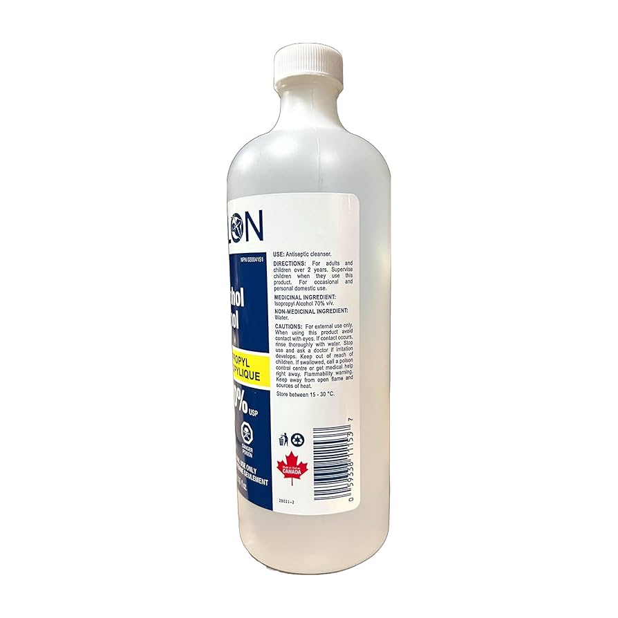 Delon 70% Isopropyl Alcohol, 473ml Canada