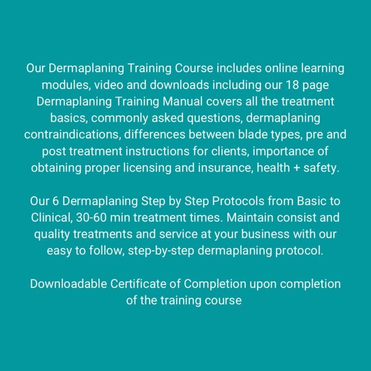 Dermaplaning Online Training Course | Dermaplane Certification Course Canada