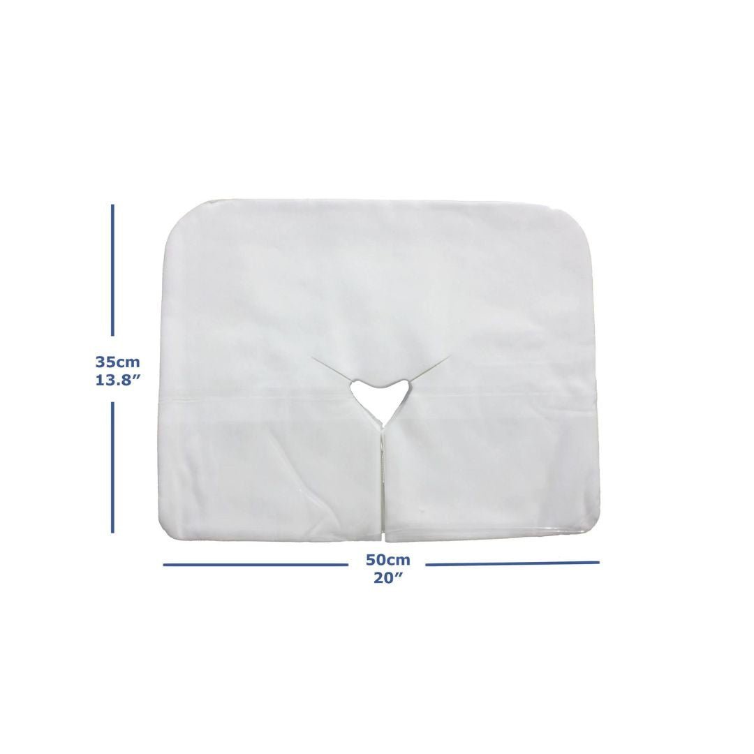 Disposable Face Rest Covers, Face Cradle Covers, Face Pillow Covers for Massage Tables, Medical + Facial Beds, Pack of 100 Canada