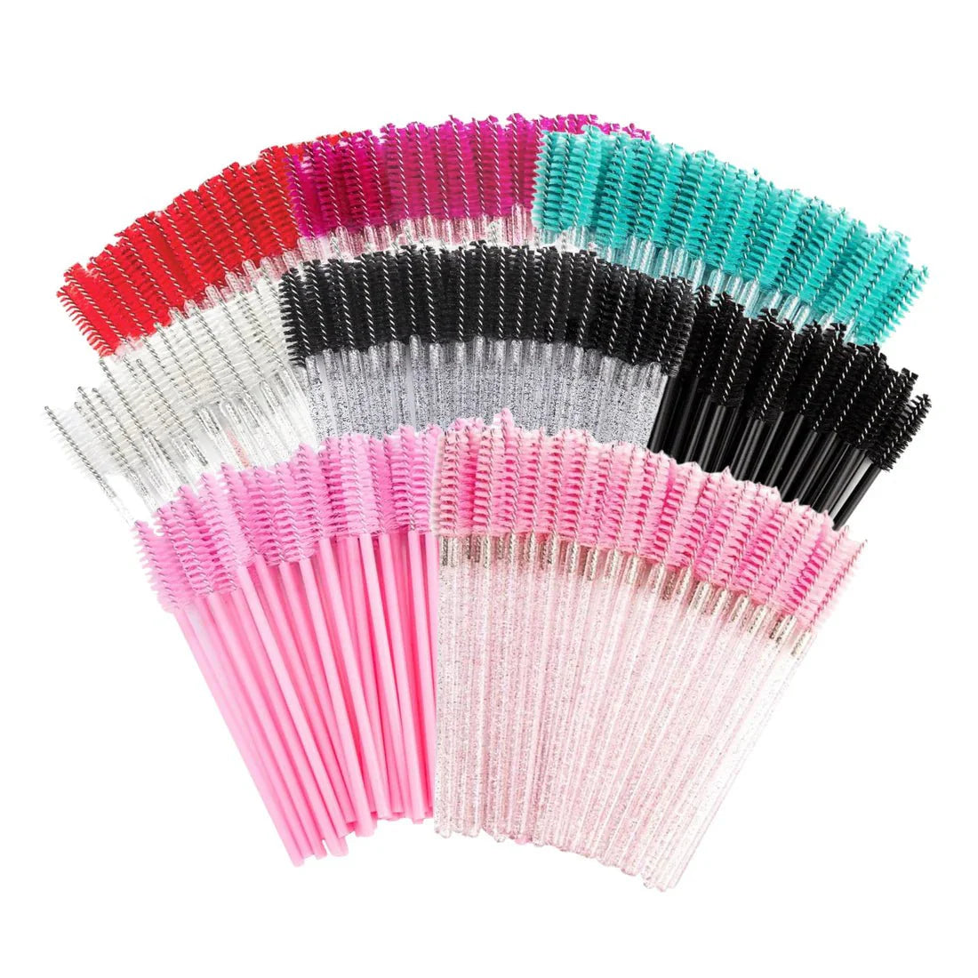 Disposable Mascara Wands, Eyebrow Spoolies Brush, 50 count