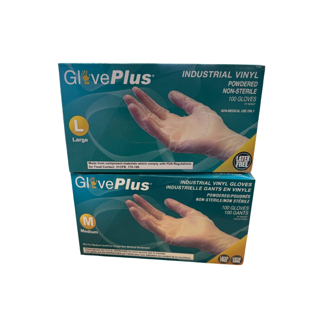 Disposable Vinyl Gloves, Clear 4mil, Non Medical, Latex Free, Non - Sterile