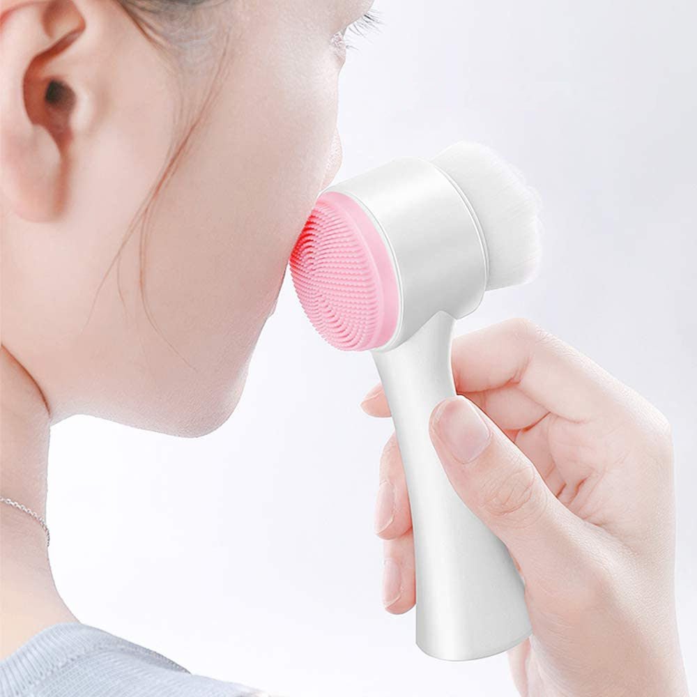 Face Scrubber 2 in 1 Cleansing Brush Dual Action Deep Cleansing Canada