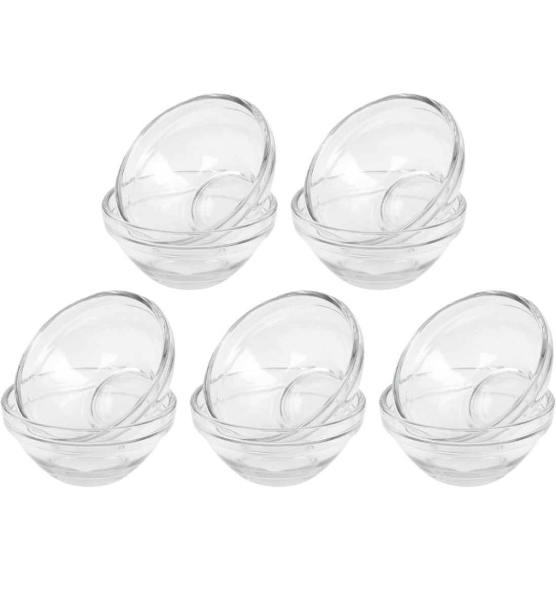 Glass Facial Mask Bowl, Glass #3 Medium, 140ml / 4.7oz