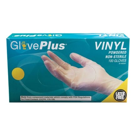 GlovePlus Disposable Vinyl Gloves, Clear 4mil, Non Medical Canada