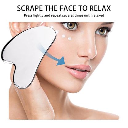 Gua Sha Facial Tool, Stainless Steel Lymphatic Drainage Facial Massage Tool Canada