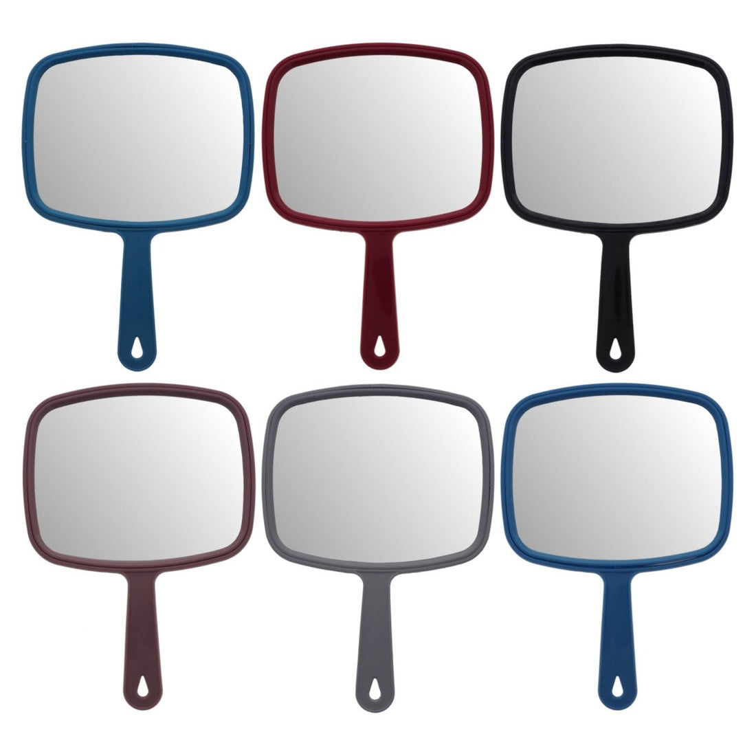 Rectangular Handheld Mirror, Assorted Colours – DermaplaningSupplies.com