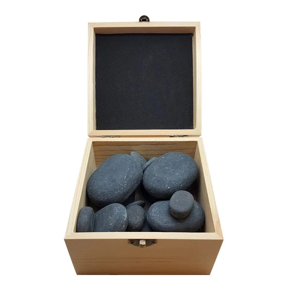 Hot Stone Polished Massage Set, 20 piece Canada