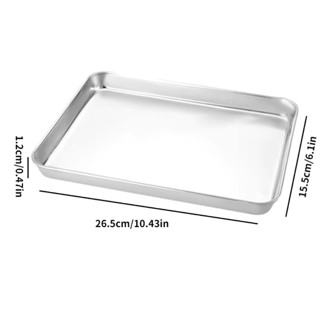 Implement Tray Rectangular Shape, Stainless Steel Canada