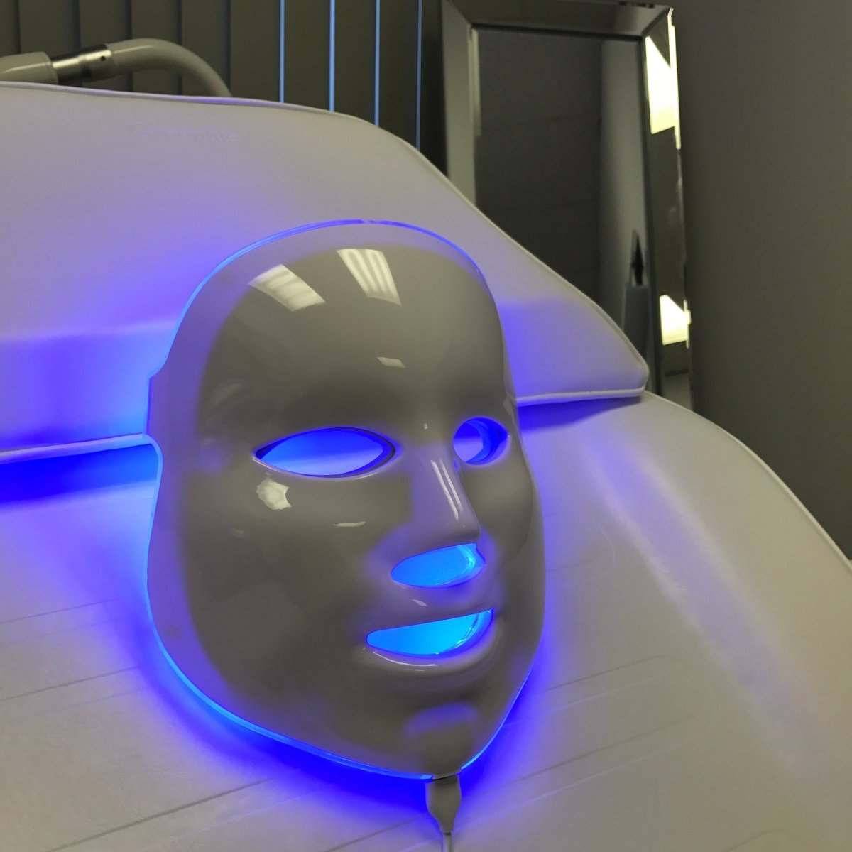 LED Facial Mask, Professional Advanced Light Therapy Mask - Skin Rejuvenation + Acne Treatment