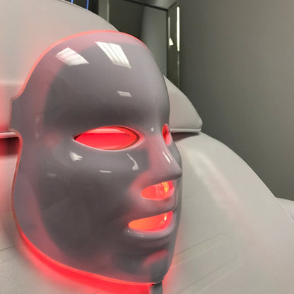 LED Facial Mask, Professional Advanced Light Therapy Mask - Skin Rejuvenation + Acne Treatment