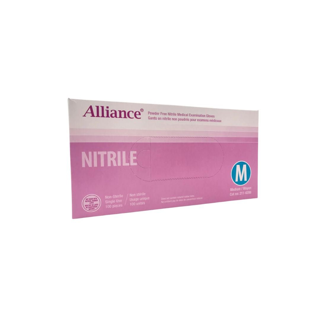 Alliance Medical Grade Nitrile Disposable Gloves Medium, Powder-Free | Canada