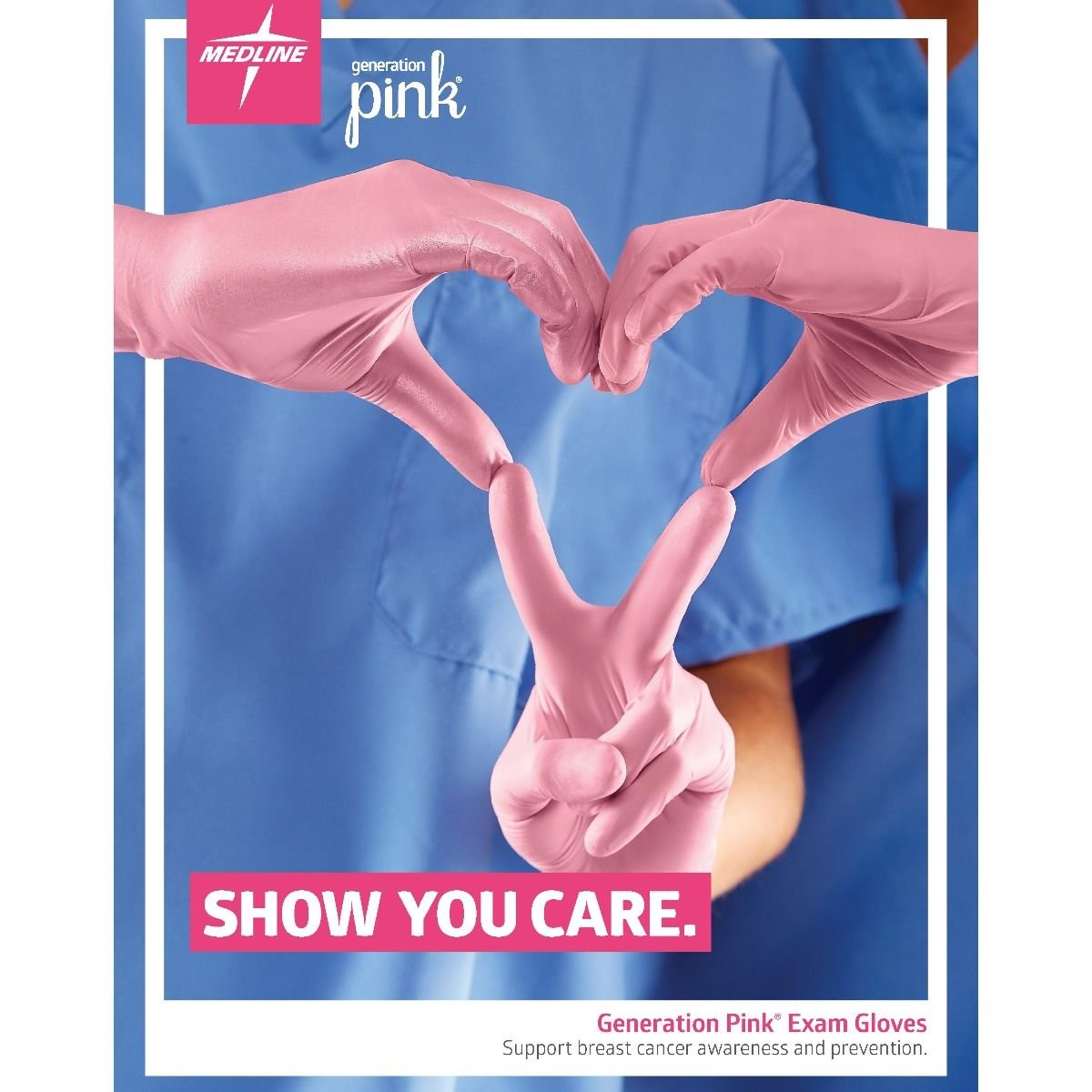 Medline PinkSense Pink Nitrile Gloves Powder Free Box/250 Canada