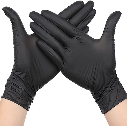 Medline VersaShield Storm Black Disposable Nitrile Gloves, Powder Free Canada