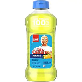 Mr. Clean Liquid Antibacterial Multipurpose Cleaner, Summer Citrus Scent, 28 oz.