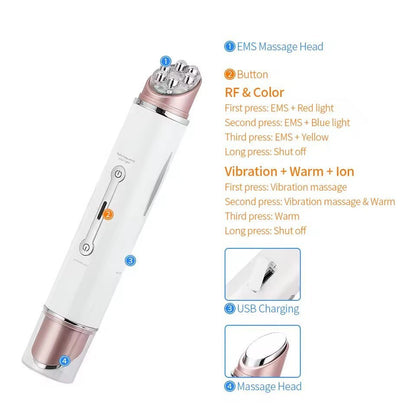 Multi Function RF / EMS / LED Light Therapy Facial Tool Canada