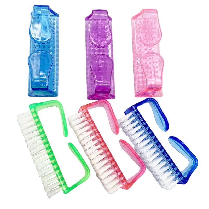 Nail Brushes, Mini Scrub Brush Assorted Colors Pack of 10