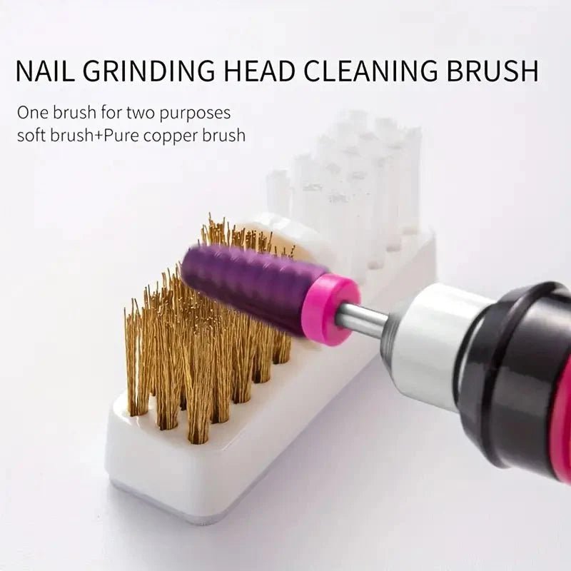 Nail Drill Bit Cleaning + Polishing Brush Canada