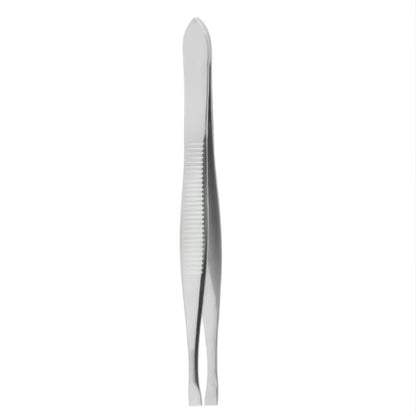 Professional Flat Tip Tweezers, Stainless Steel