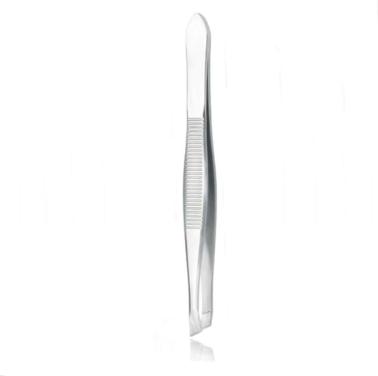 Professional Slant Tip Tweezers, Stainless Steel