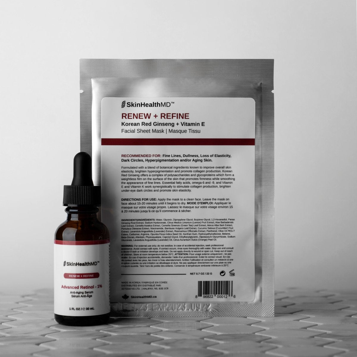 Renew + Refine Facial Sheet Mask with Korean Red Ginseng + Vitamin E Canada