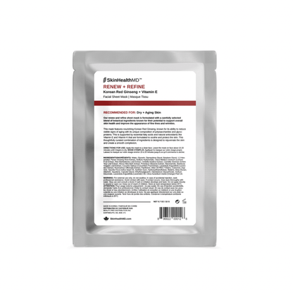 Renew + Refine Facial Sheet Mask with Korean Red Ginseng + Vitamin E Canada