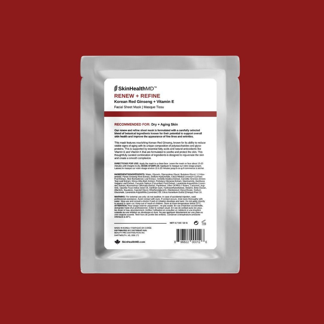 Renew + Refine Facial Sheet Mask with Korean Red Ginseng + Vitamin E Canada