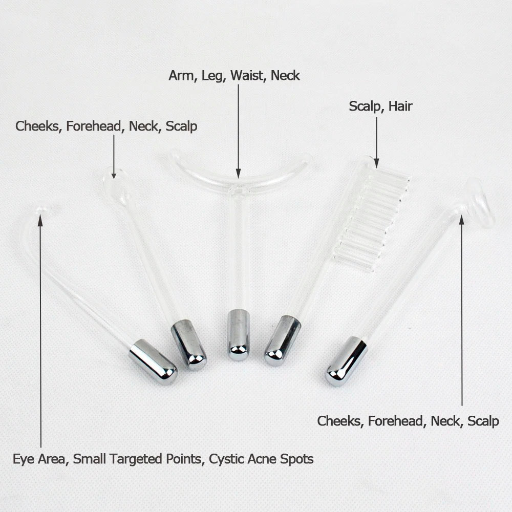 Replacement High Frequency Electrode, Full Set of 5 (Argon Filled)